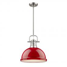 Golden 3604-L PW-RD - 1 Light Pendant with Rod