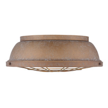 Golden 7312-FM16 CP - Bartlett Flush Mount in Copper Patina