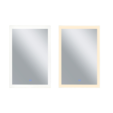CWI Lighting 1233W30-49 - Abigail Rectangle Matte White LED 30 in. Mirror From our Abigail Collection