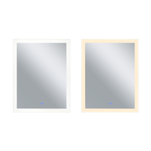CWI Lighting 1233W32-40 - Abigail Rectangle Matte White LED 32 in. Mirror From our Abigail Collection