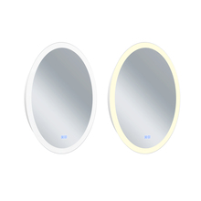 CWI Lighting 1234W22-O - Agostino Oval Matte White LED 22 in. Mirror From our Agostino Collection