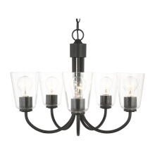 Generation Lighting GLC1145MBK - Miles Five Light Chandelier