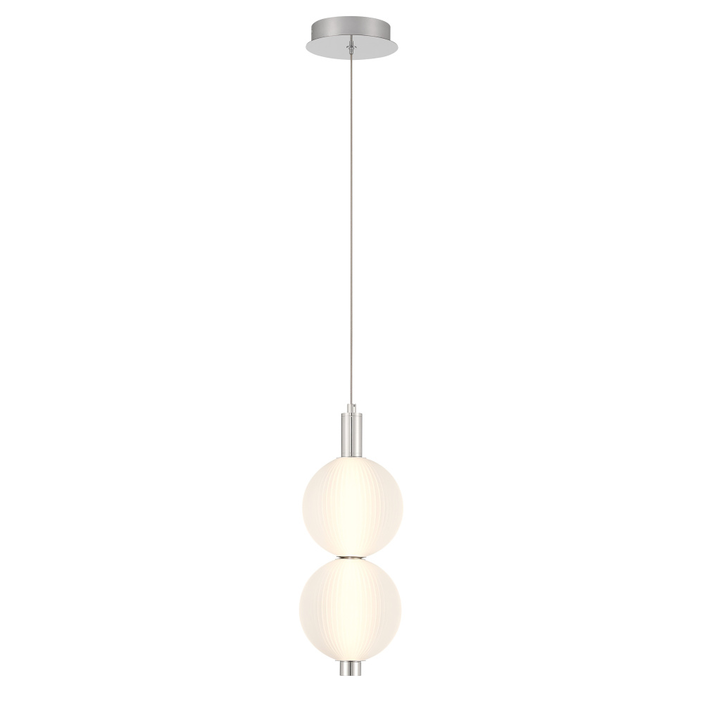 Palmas 16" LED Pendant In Nickel