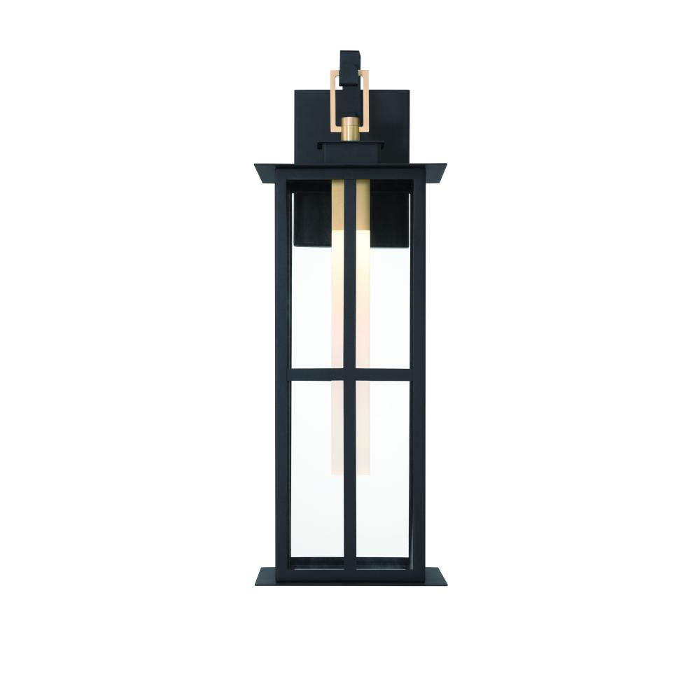 Greyson 22" LED Sconce In Brass and Black