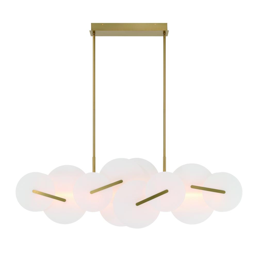 Nuvola 56" LED Chandelier In Gold