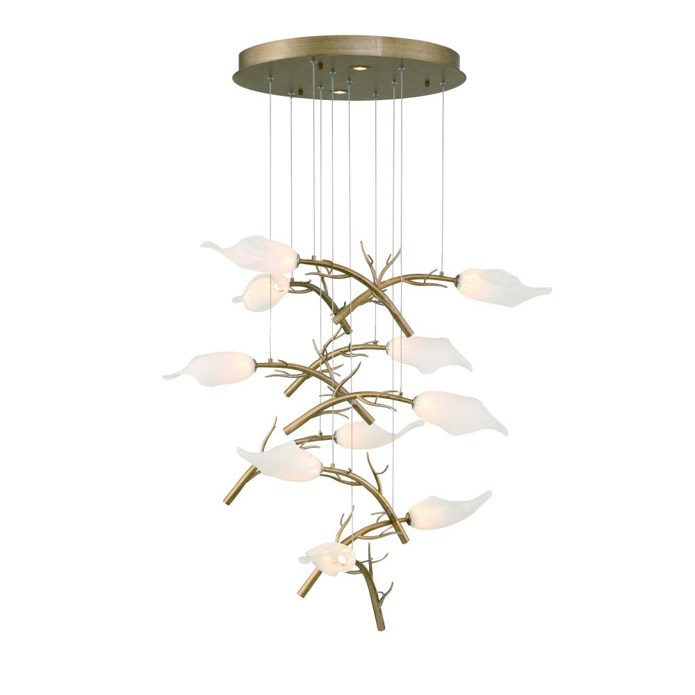 Matera 22" LED Chandelier In Gold