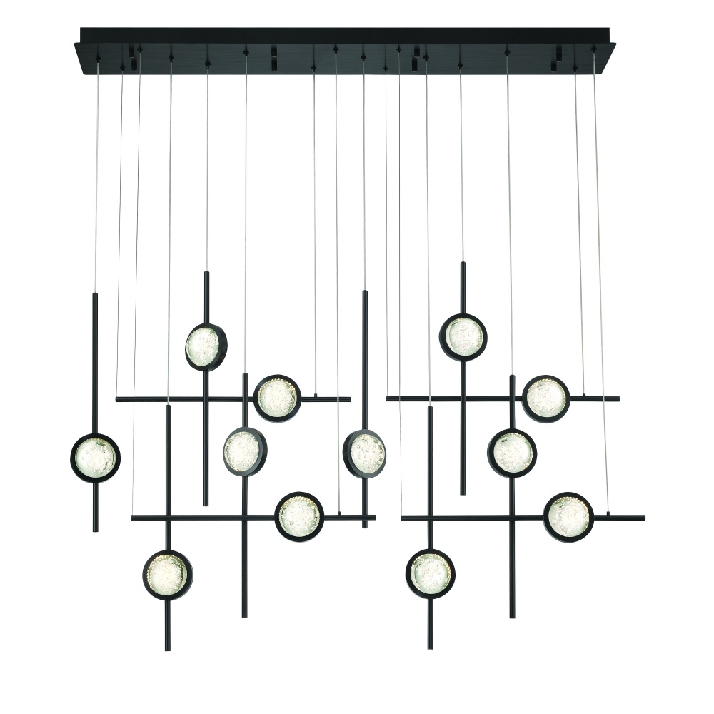 Barletta 53" LED Chandelier In Black