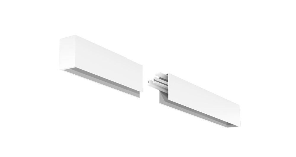 4' LED Linear Surface Mount Extension Kit, 2" Wide, 4000K, White