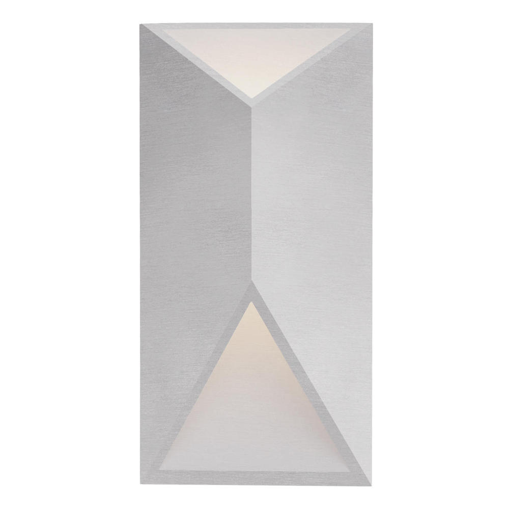 Indio 12-in Brushed Nickel LED Exterior Wall Sconce