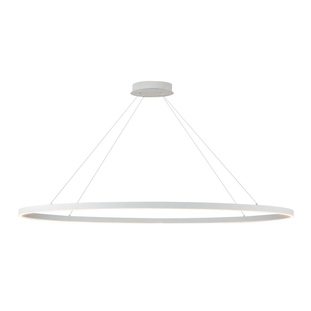 Ovale 53-in White LED Linear Pendant