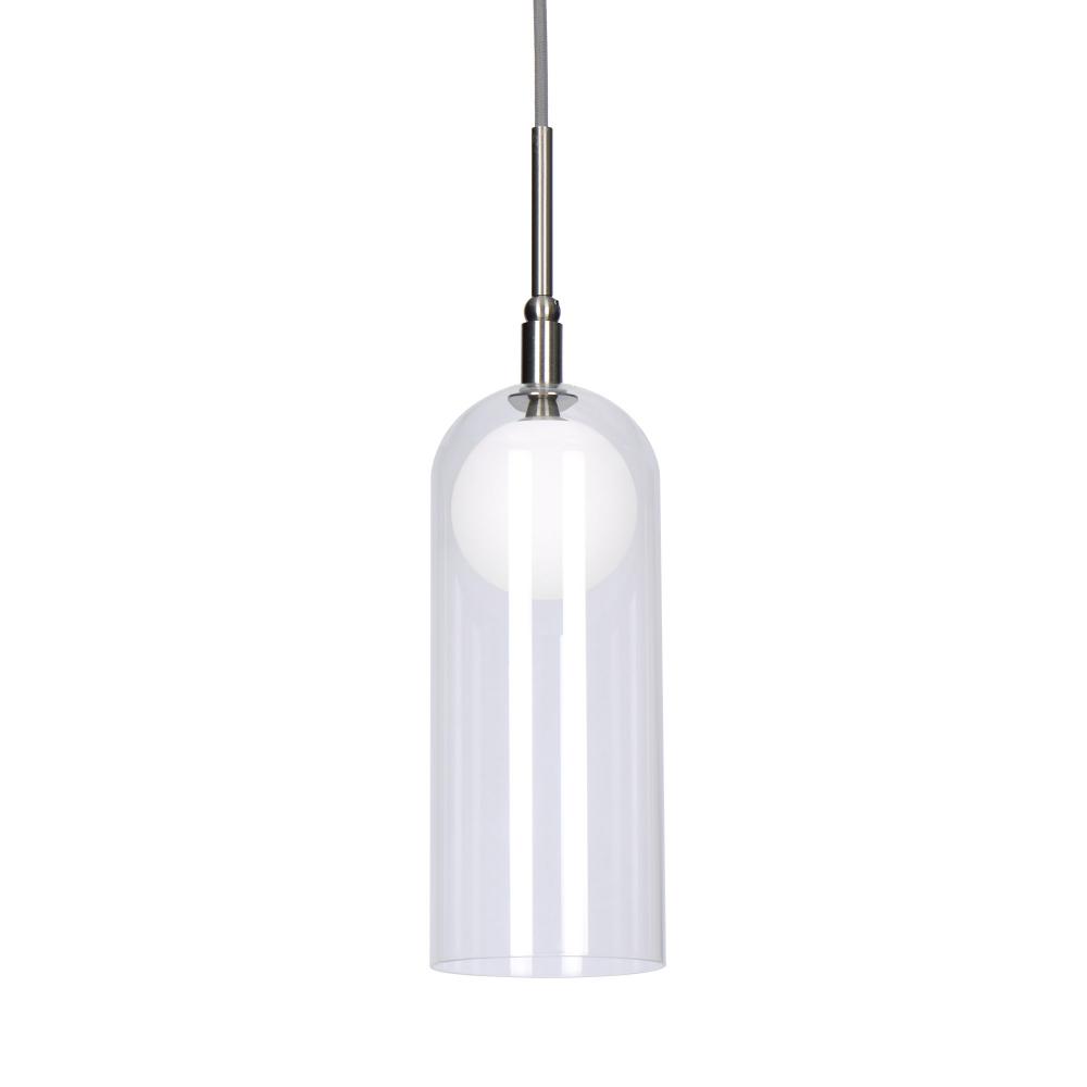 Stylo 4-in Brushed Nickel LED Pendant