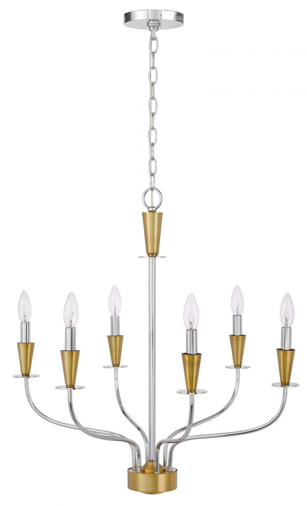 60W x 4 Weston metal chandelier