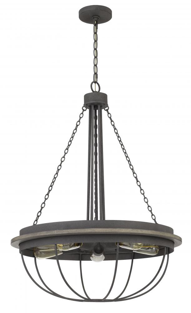 60W x 5 Nixa metal chandelier (Edison bulbs NOT included)