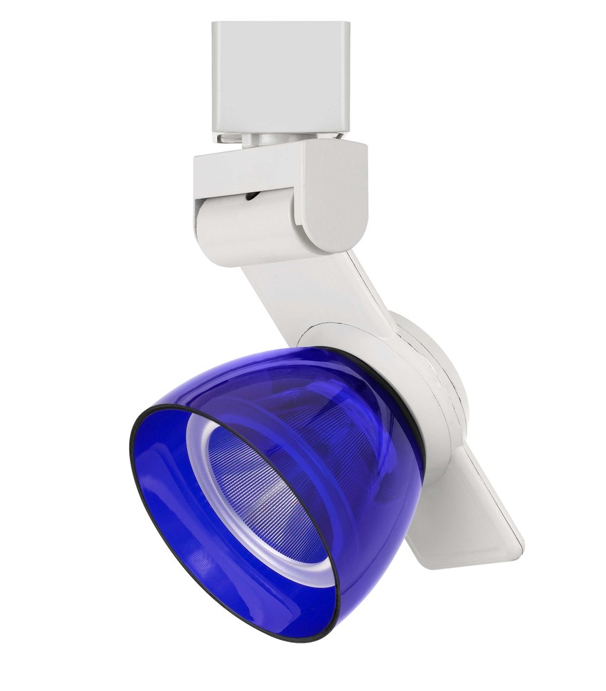 6" Height Metal and Plc Track Head in White Finish