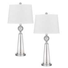 CAL Lighting BO-3144TB-2 - This Ceramic Reverse Torch Style Table Lamp is A Great Addition to Any Beside Area