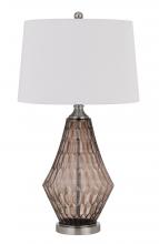 CAL Lighting BO-2970TB - 150W 3 way Conover glass table lamp with hardbadk taper drum fabric shade