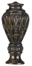 CAL Lighting FA-5011B - 2.88" Height Resin Finial In Medium Wood