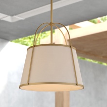 Vaxcel International P0435 - Marion 15-in. 1 Light Pendant Mystic Gold