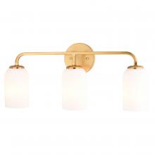 Vaxcel International W0484 - Shelby 23-in. 3 Light Vanity Natural Brass