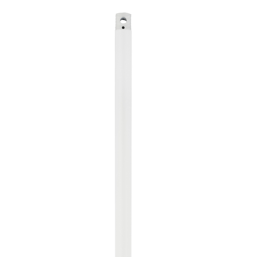 24" Threaded Downrod - Matte White