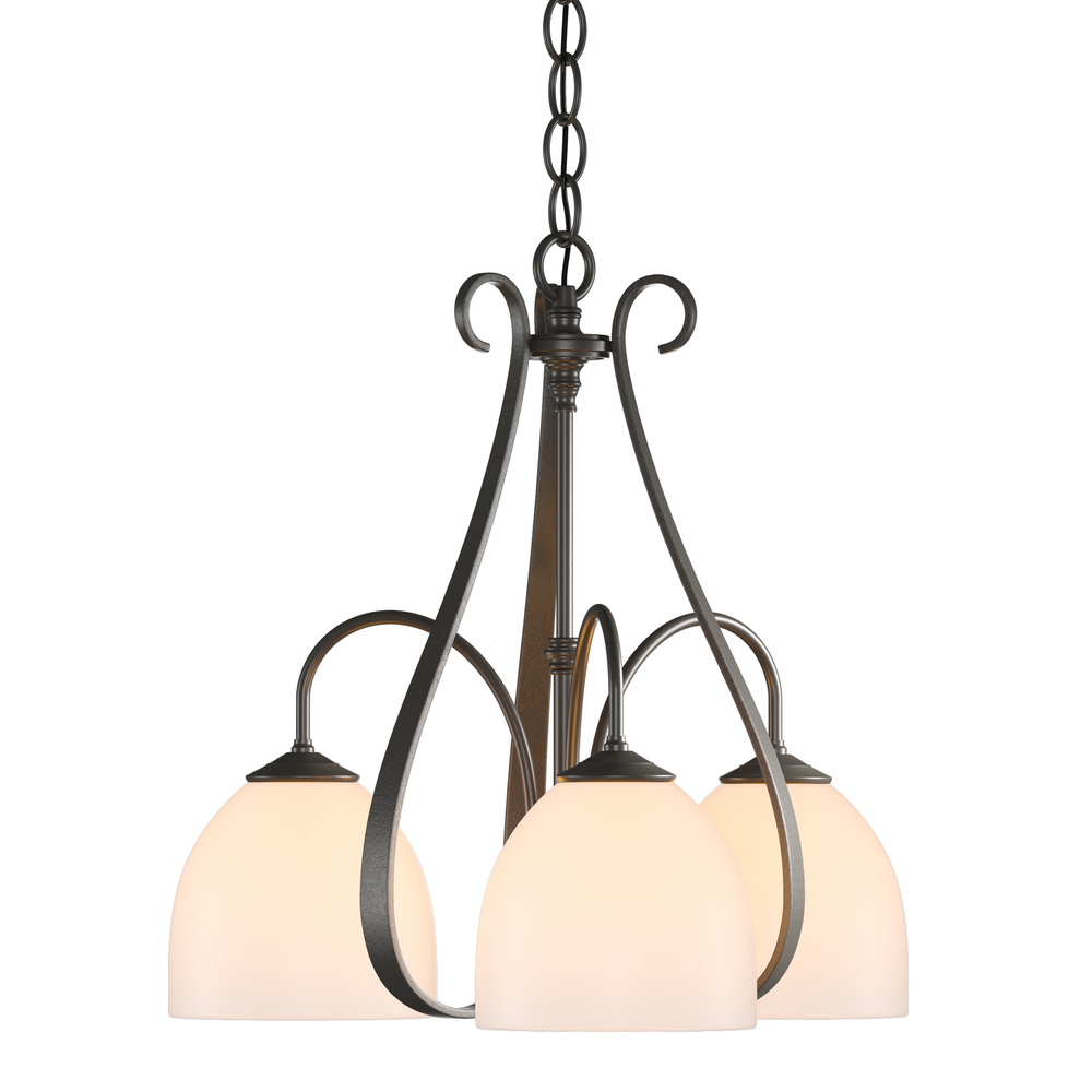 Sweeping Taper 3 Arm Chandelier