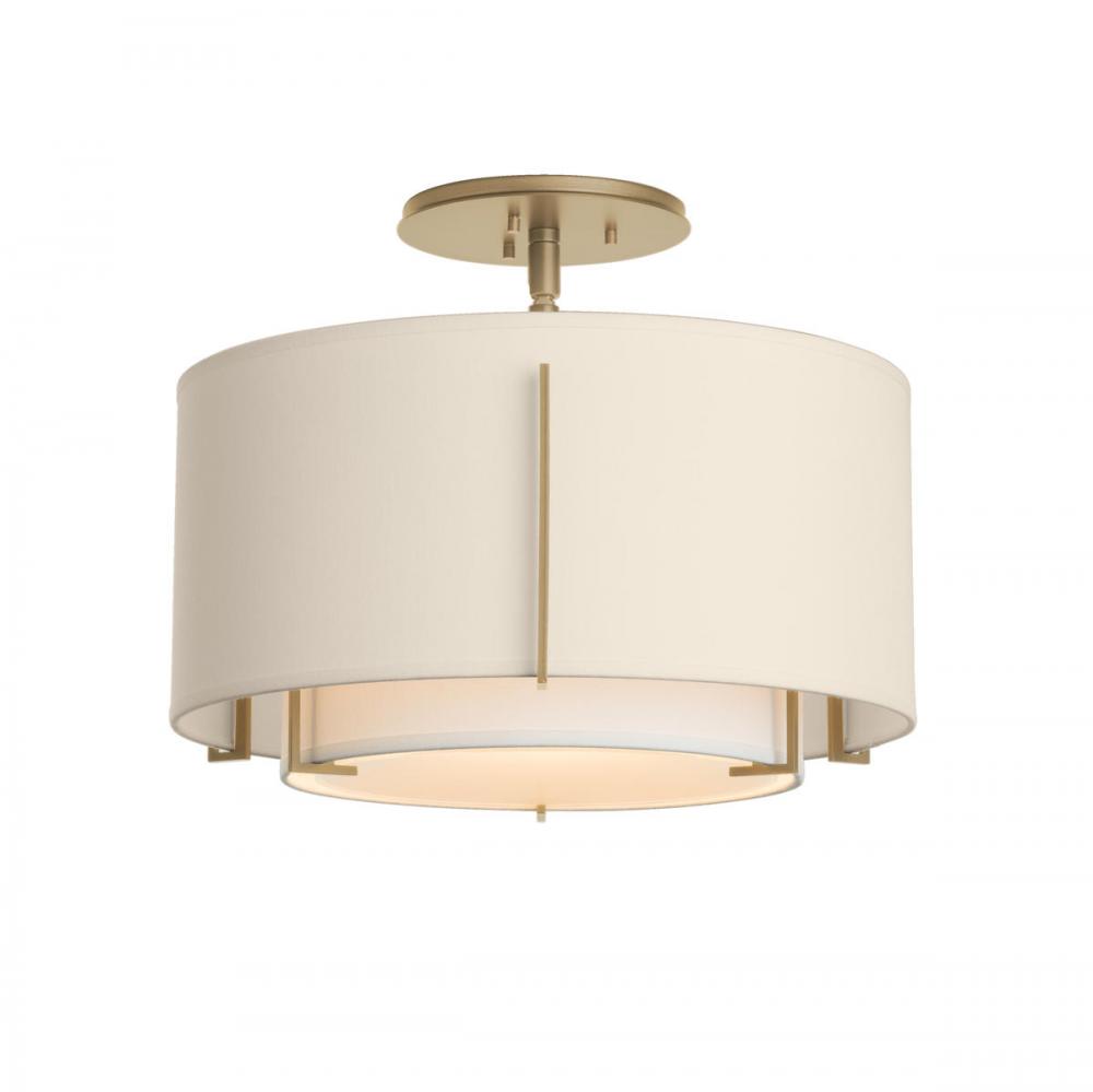 Exos Small Double Shade Semi-Flush