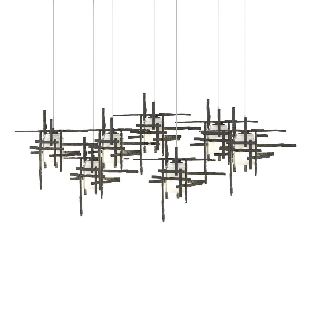 Tura 7-Light Frosted Glass Pendant