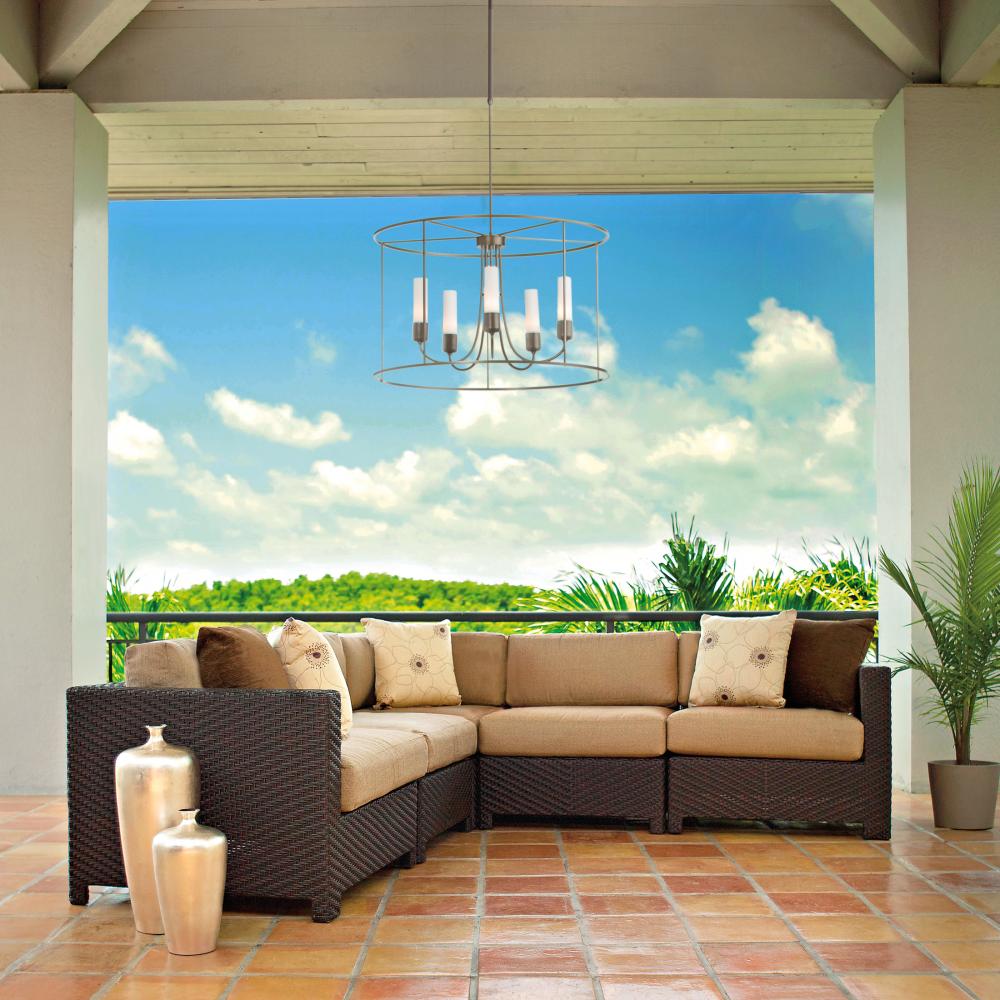 Portico Drum Outdoor Pendant