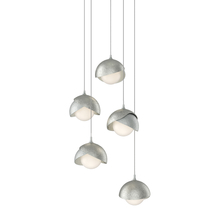 Hubbardton Forge 131125-SKT-LONG-82-85-GG0711 - Brooklyn 5-Light Double Shade Pendant