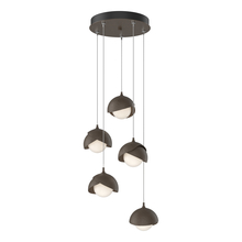 Hubbardton Forge 131125-SKT-STND-05-05-GG0711 - Brooklyn 5-Light Double Shade Pendant