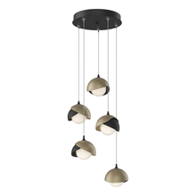 Hubbardton Forge 131125-SKT-STND-10-84-GG0711 - Brooklyn 5-Light Double Shade Pendant