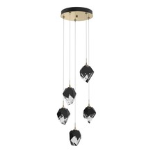 Hubbardton Forge 131137-SKT-LONG-86-BP0754 - Chrysalis 5-Light Small Crystal Pendant