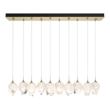 Hubbardton Forge 131143-SKT-STND-86-WP0754 - Chrysalis 10-Light Small Crystal Pendant