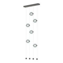 Hubbardton Forge 139055-LED-STND-20-YL0668 - Abacus 6-Light Ceiling-to-Floor LED Pendant