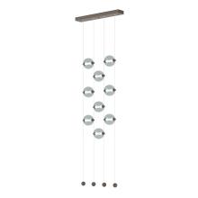 Hubbardton Forge 139057-LED-STND-05-YL0668 - Abacus 9-Light Ceiling-to-Floor LED Pendant