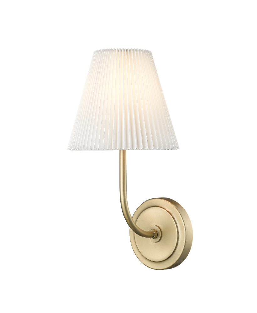 Ami 7.25" Wide 1-Light Vanity - Vintage Brass