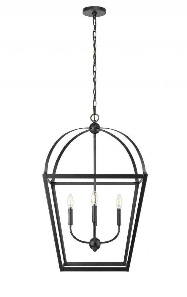 Kelsey 4-Light Pendant light Matte Black