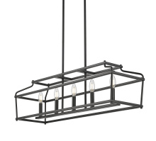 Millennium 19105-MB - Nellita 34" Wide 5-Light Island - Matte Black