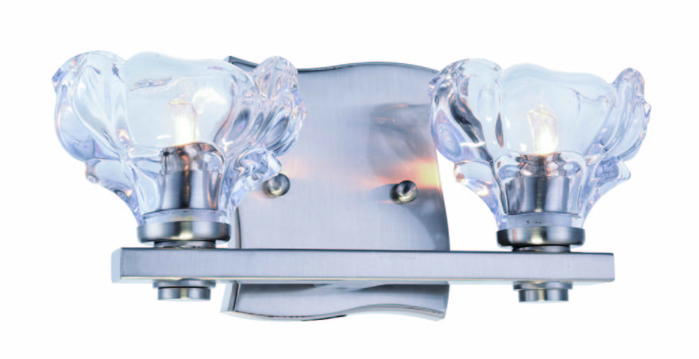 Terpin Collection 2-Light Burnished Nickel Finish Vanity Wall Sconce