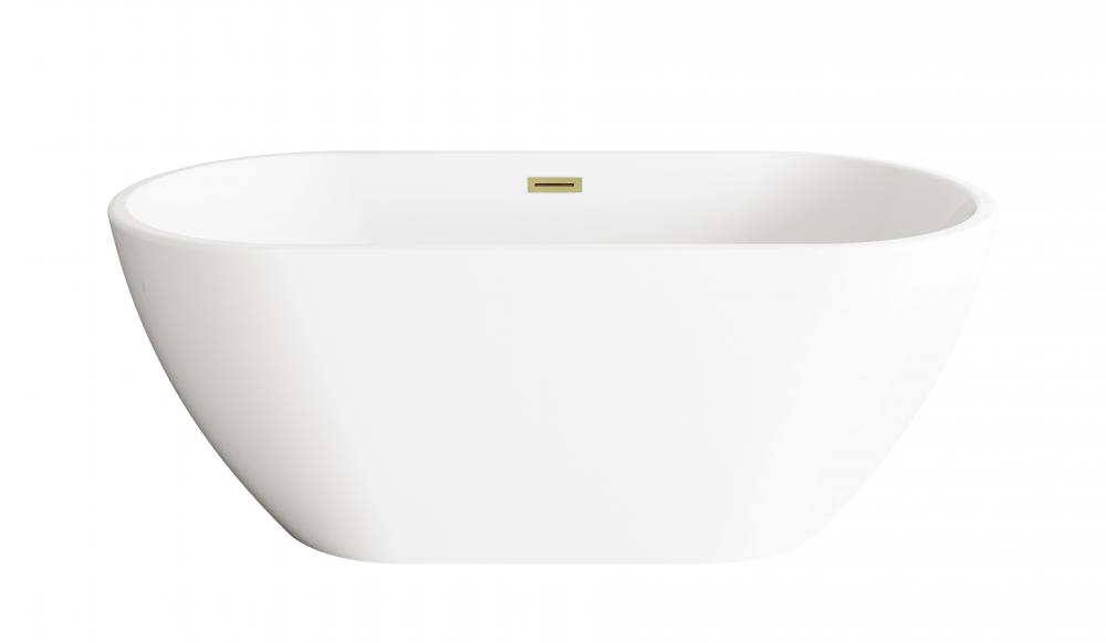 Bathtub 59.1 x 29.5 x 23 GW with BGD drain kit