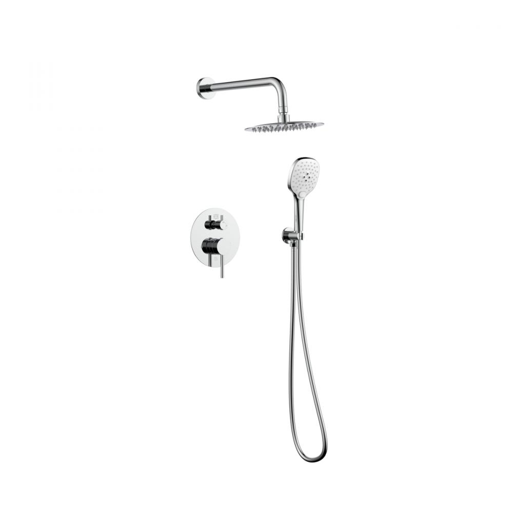 George Complete Shower Faucet System with Rough-in Valve in Chrome