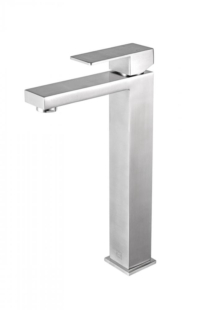 Jakob Single Hole Single Handle Bathroom Faucet in Brushed Nickel
