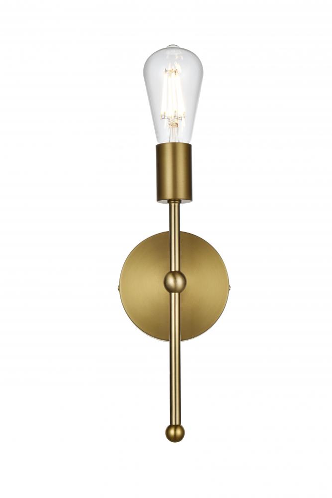 Keely Wall Sconce W4.7"E3.7"H12.2" Satin Gold
