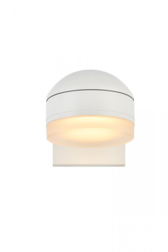 LED Wall Sconce D5''E6.5''H5.5'' White