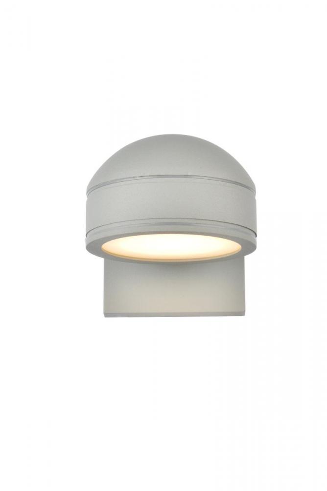 LED Wall Sconce D5''E6.5''H5.5'' Silver