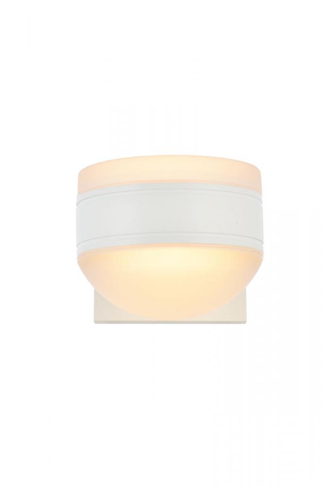LED Wall Sconce D5''E6.5''H5.5'' White