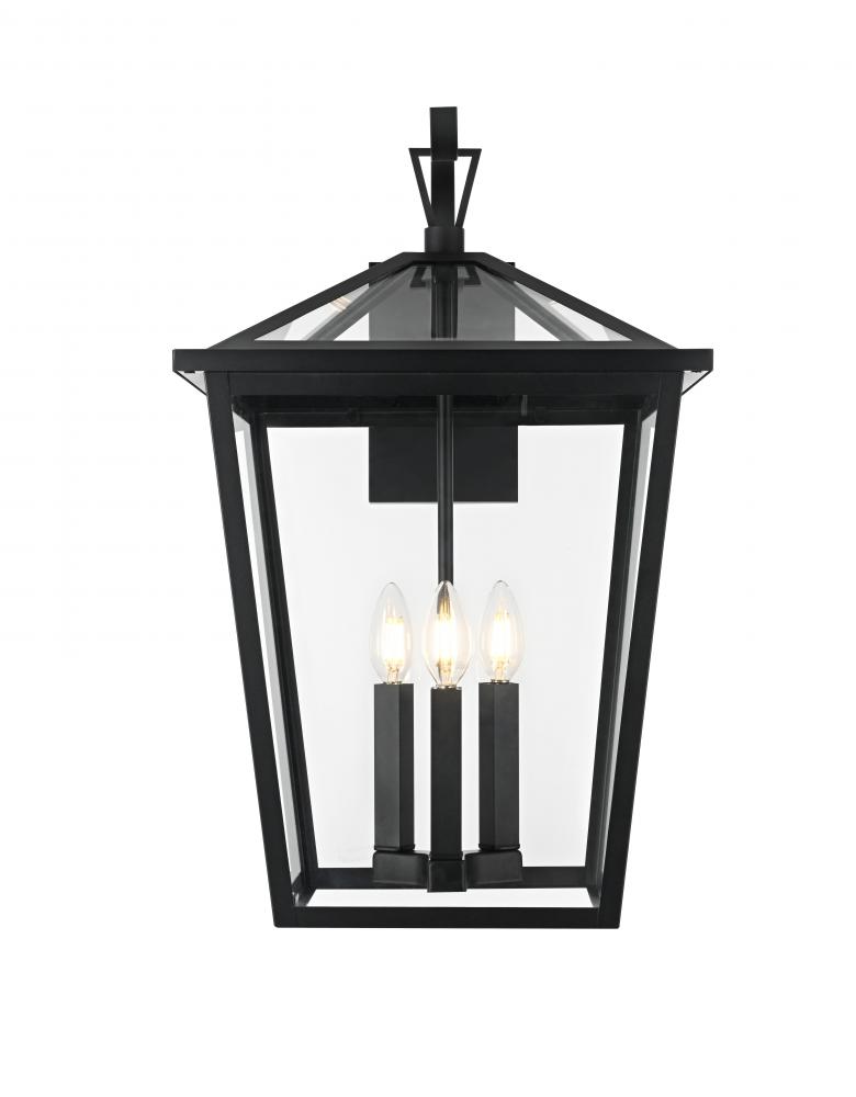 Oxford 7 inch Outdoor Pendant in Black