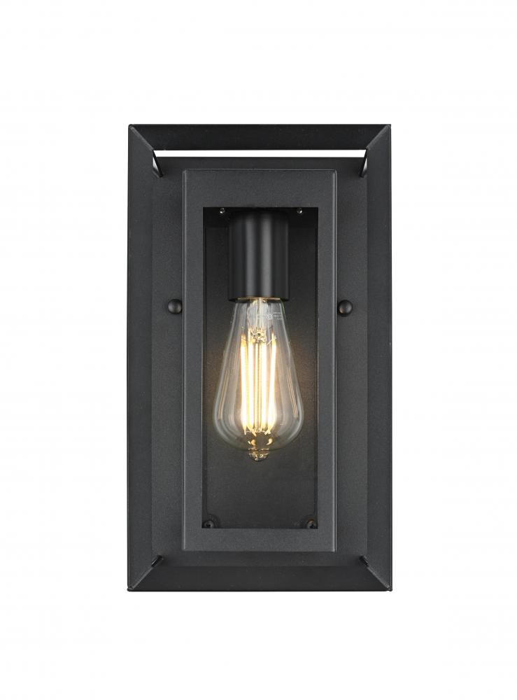 Wall sconce W7" H12" E6" L1 Black