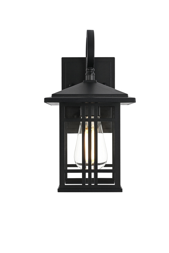 Harley 12 inch Outdoor Wall sconce in Black
