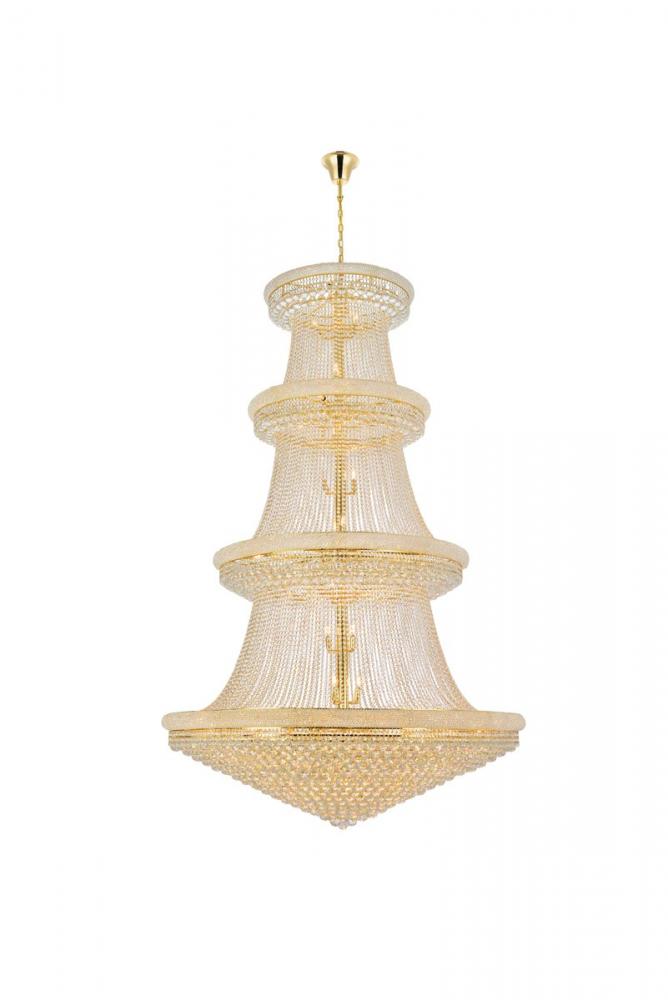 Primo 56 Light Gold Chandelier Clear Royal Cut Crystal